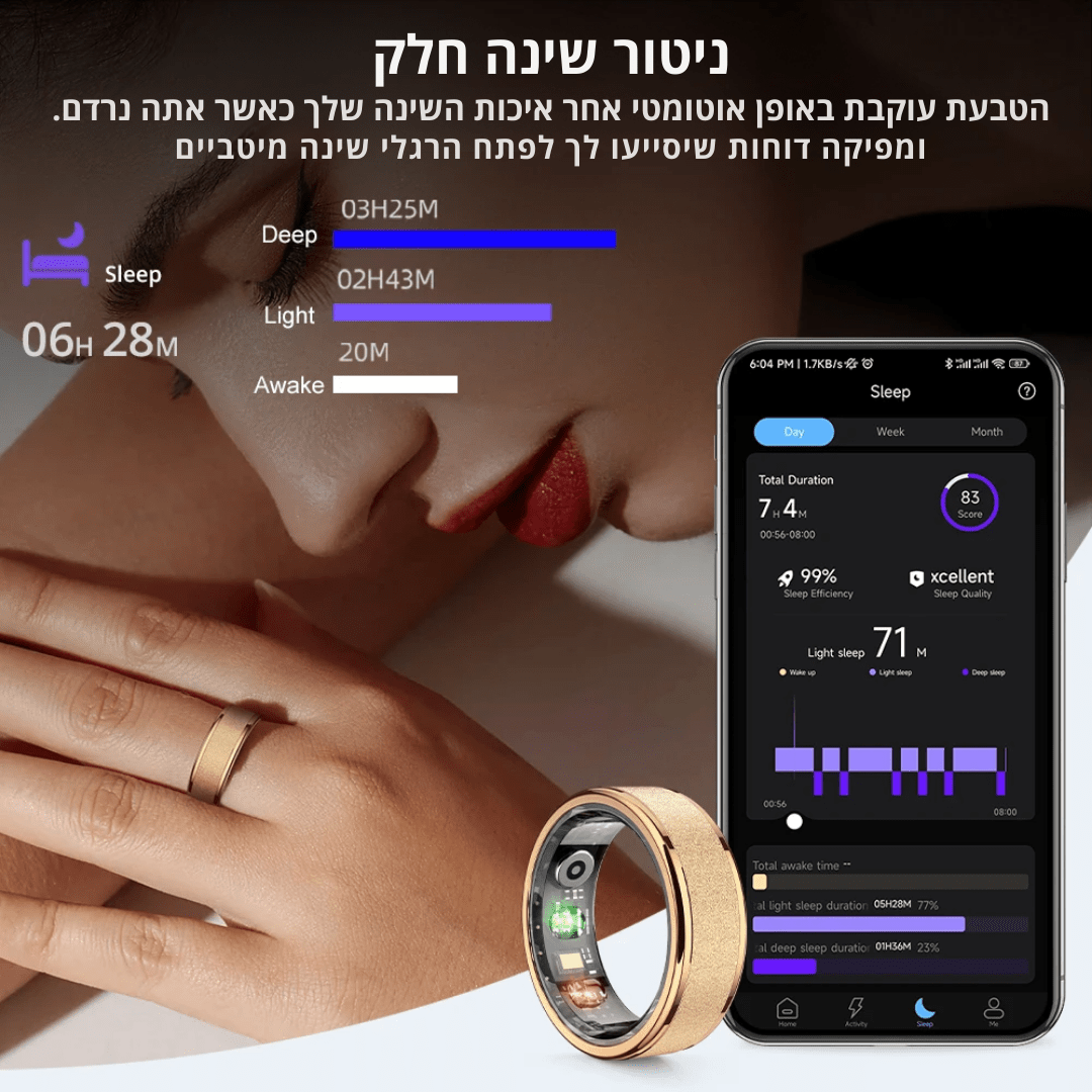 RingPulse - טבעת חכמה למעקב בריאותי | RingPulse - טבעת חכמה למעקב בריאותי | אוזו - שופ